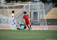 この試合2得点を挙げた釜山のパク サンミョン【JINYC GS 第2節 京都vs釜山】