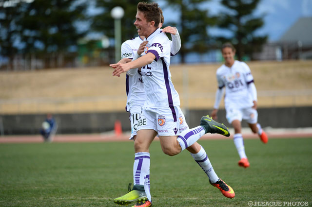 47分に追加点を決めたパースグローリーのササ ジェジック【JINYC GS 第2節 松本U-18vsパースグローリー】