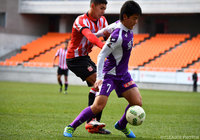 京都の攻撃を背負う財前 淳（京都）【JINYC GS 第3節 京都vsエストゥディアンテス】