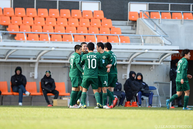 山﨑 拓実の先制点を喜ぶ松本イレブン【JINYC GS 第3節 松本U-18vsフィゲレンセ】