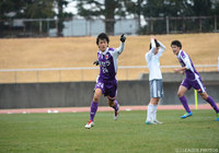 再度同点とするゴールを決めた福岡 慎平（京都）【JINYC 7/8位決定戦 京都U-18vs松本U-18】