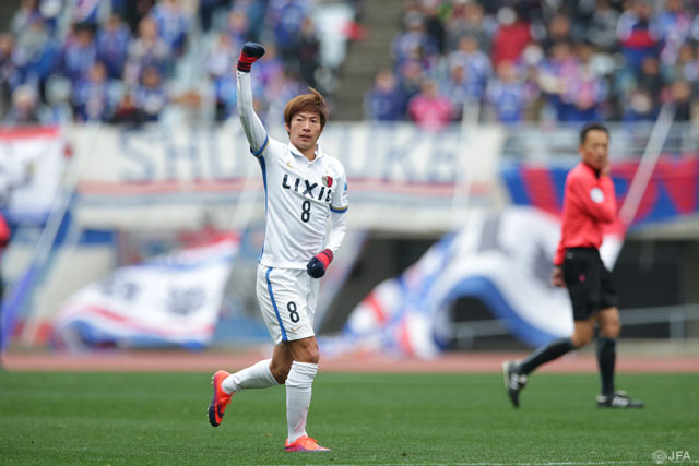 先制点となるヘディングシュートを決めた土居 聖真(鹿島)【天皇杯 準決勝 横浜FMvs鹿島】