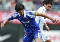 正確無比なキックでチャンスを演出した中村 俊輔（横浜FM）【天皇杯 準決勝 横浜FMvs鹿島】