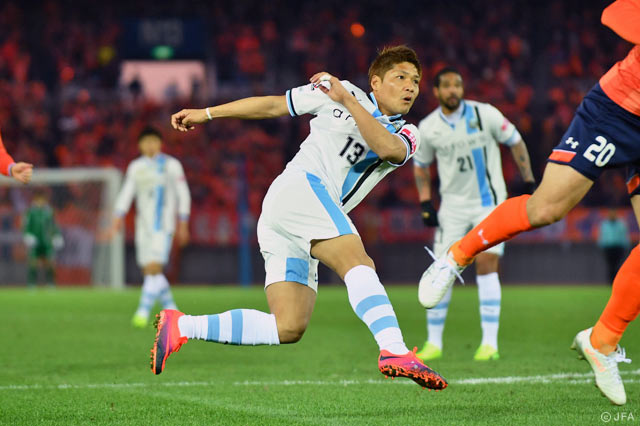 果敢に5試合連続ゴールを狙った大久保 嘉人（川崎Ｆ）【天皇杯 準決勝 大宮vs川崎Ｆ】