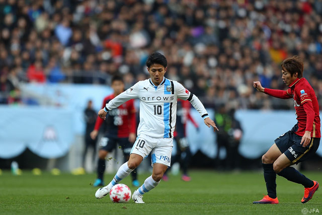 約2か月ぶりに先発復帰した大島 僚太（川崎Ｆ）【天皇杯 決勝 鹿島vs川崎Ｆ】