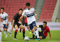 華麗なターンから見事に先制点を奪った富樫 敬真（横浜FM）【アジアチャレンジ バンコクＵvs横浜FM】