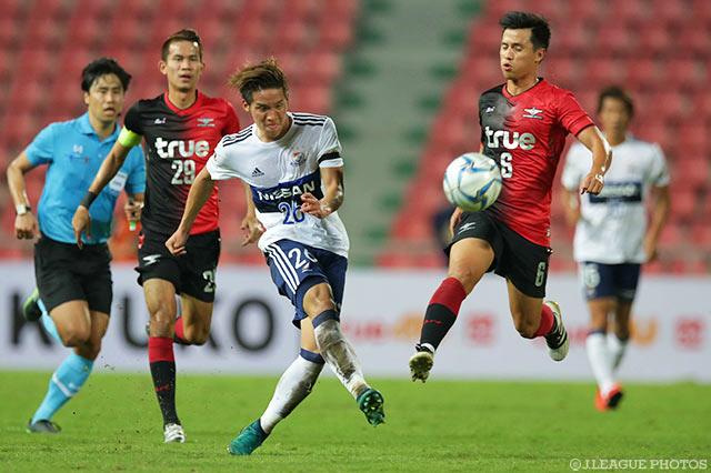 先制点のアシストに加え、自らも追加点を決めた中島 賢星（横浜FM）【アジアチャレンジ バンコクＵvs横浜FM】