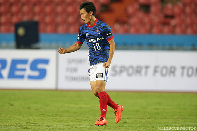 2得点1アシストで勝利の立役者となった遠藤 渓太（横浜FM）【アジアチャレンジ スパンブリーvs横浜FM】