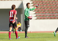 後半からゴールマウスに立った阿波加 俊太（札幌）【DAZNニューイヤー杯 沖縄ラウンド 琉球vs札幌】