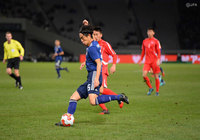 1年半ぶりの代表復帰を果たした金崎(鹿島)【EAFF E-1サッカー選手権2017決勝大会 日本vs北朝鮮】