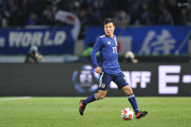 決勝点となる井手口のゴールをアシストした今野（Ｇ大阪）【EAFF E-1サッカー選手権2017決勝大会 日本vs北朝鮮】