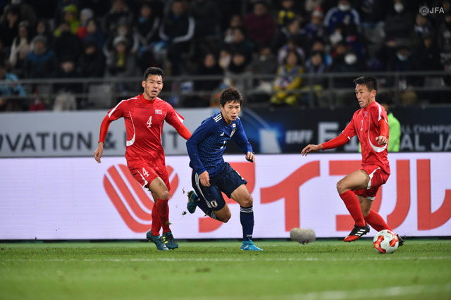 攻守に奔走した車屋 紳太郎（川崎Ｆ）【EAFF E-1サッカー選手権2017決勝大会 日本vs北朝鮮】