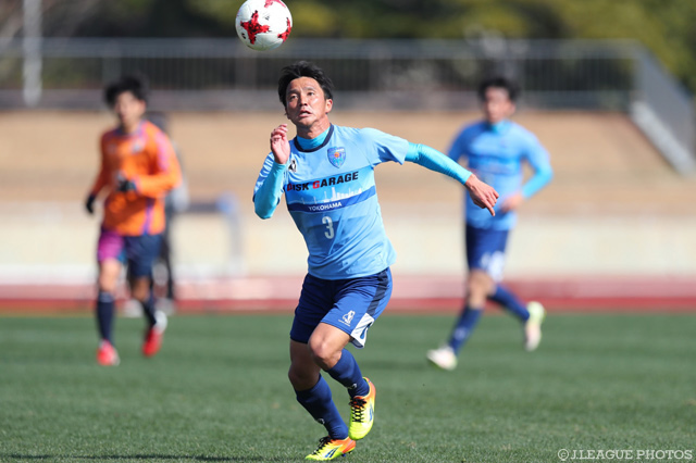 フル出場を果たし、宮崎ラウンド制覇に貢献した田所 諒（横浜FC）【DAZNニューイヤー杯 宮崎ラウンド 長崎vs横浜FC】