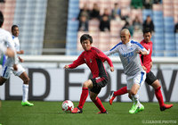 ボールをキープする藤本　寛也（東京Ｖユース）【NEXT GENERATION MATCH U-18Ｊリーグ選抜vs日本高校サッカー選抜】