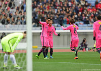 先制から4分後に遠藤 康の追加点で2点差とした鹿島