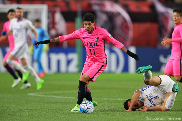 先発出場し、64分まで中盤で奮闘したレアンドロ（鹿島）【ＡＣＬ GS MD1 鹿島vs蔚山】