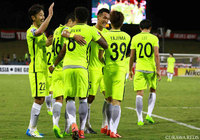 ゴールを祝福する浦和の選手【ＡＣＬ GS MD1 ウェスタンシドニーvs浦和】