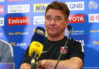 初戦に勝利し会見に臨むペトロヴィッチ監督（浦和）【ＡＣＬ GS MD1 ウェスタンシドニーvs浦和】