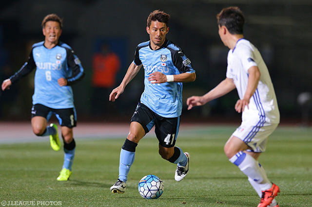 決定機を作るなど存在感を発揮した家長 昭博（川崎Ｆ）【ＡＣＬ GS MD1 川崎Ｆvs水原三星】