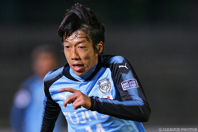 巧みなクロスで先制点をお膳立てした中村 憲剛（川崎Ｆ）【ＡＣＬ GS MD1 川崎Ｆvs水原三星】