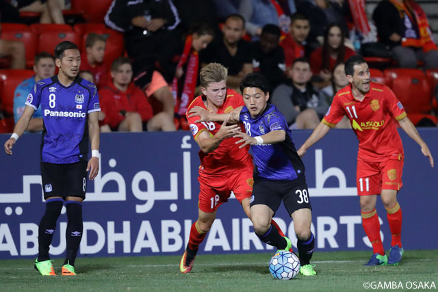 79分から出場し、果敢にドリブル突破を仕掛けた堂安 律（Ｇ大阪）【ＡＣＬ GS MD1 アデレードvsＧ大阪】