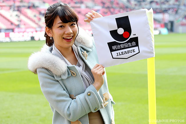 女子マネの佐藤 美希がカシマスタジアムに登場！【明治安田Ｊ１ 第1節 鹿島vsFC東京】