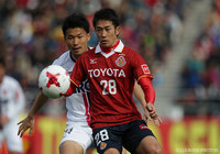 名古屋に帰還したレフティー玉田 圭司（名古屋）。この試合は前半のみで退く【明治安田Ｊ２ 第1節 名古屋vs岡山】