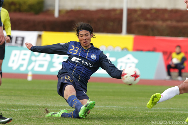 町田は千葉の倍のシュートを放ったもののゴールを奪えず。写真は両チーム最多4本のシュートを放った戸島 章（町田）【明治安田Ｊ２ 第1節 町田vs千葉】