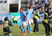 16分に右足で先制ゴールを決めた野村 直輝（横浜FC）【明治安田Ｊ２ 第1節 横浜FCvs松本】