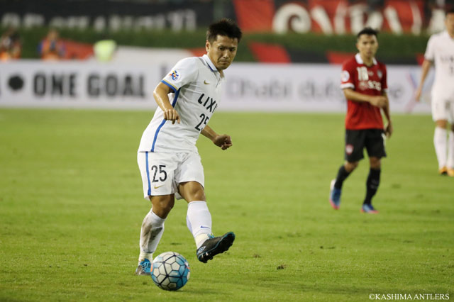 後半74分から出場した遠藤 康（鹿島）【ＡＣＬ GS MD2 ムアントンvs鹿島】