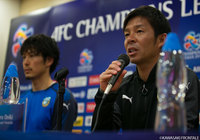 前日公式会見に臨む鬼木 達監督（川崎Ｆ）【ＡＣＬ GS MD2 イースタンSCvs川崎Ｆ】