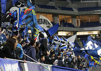 熱い応援で選手を叱咤激励したＧ大阪のファン・サポーター【ＡＣＬ GS MD2 Ｇ大阪vs済州】