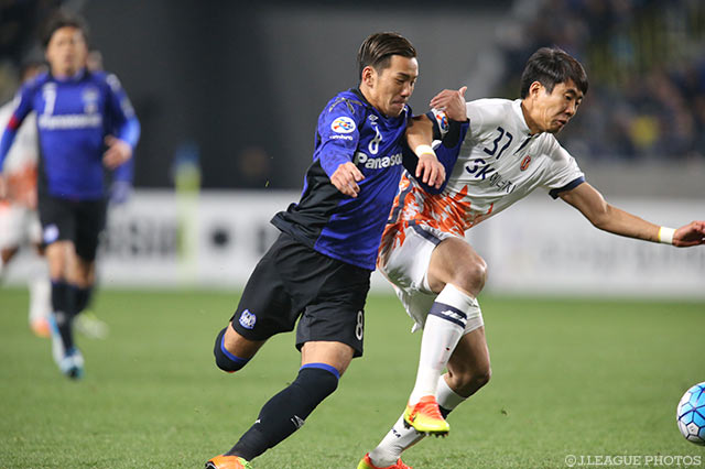 先発出場も前半のみでピッチを退いた井手口 陽介（Ｇ大阪）【ＡＣＬ GS MD2 Ｇ大阪vs済州】