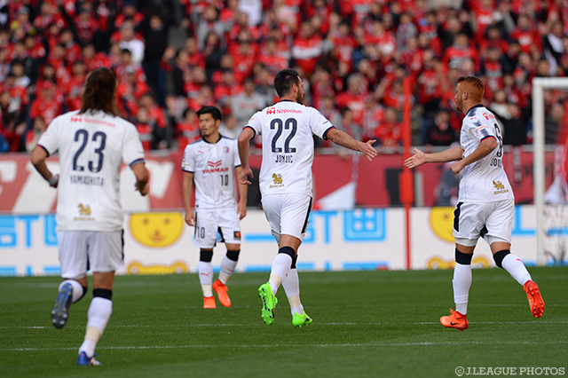 59分にマテイ ヨニッチのＪ初ゴールで一矢を報いたＣ大阪【明治安田Ｊ１ 第2節 浦和vsＣ大阪】