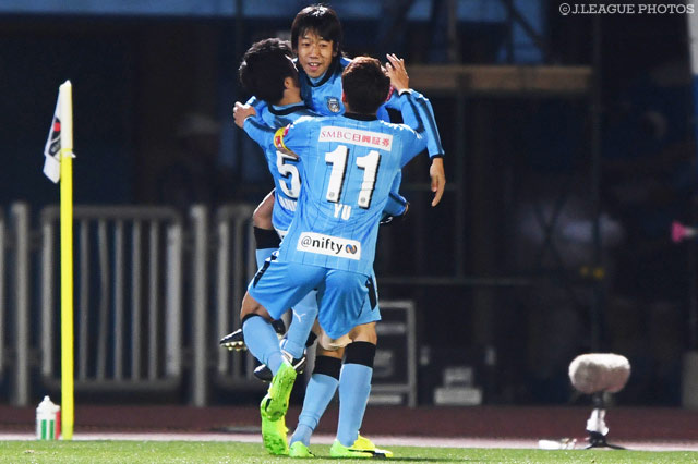 谷口 彰悟(#5)の得点で先制に成功した川崎Ｆ【明治安田Ｊ１ 第3節 川崎Ｆvs柏】