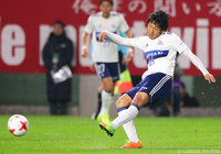 前半に惜しい左足のシュートを放った伊藤 翔（横浜FM）【明治安田Ｊ１ 第3節 鹿島vs横浜FM】