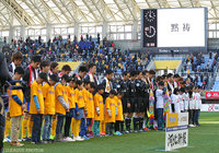 試合前に東日本大震災の犠牲者へ黙祷がささげられた【明治安田Ｊ１ 第3節 仙台vs神戸】