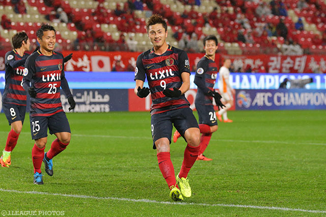 名誉挽回の先制ボレーを鮮やかに決めた鈴木 優磨（鹿島）【ＡＣＬ GS MD3 鹿島vsブリスベンロアー】