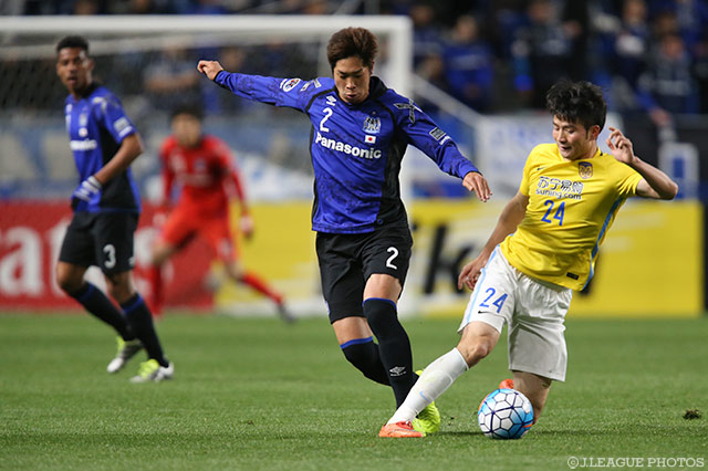 スピードを武器に相手攻撃陣に対抗した三浦 弦太（Ｇ大阪2）【ＡＣＬ GS MD3 Ｇ大阪vs江蘇蘇寧】