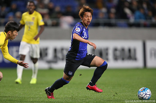 76分にピッチへ送り込まれた泉澤 仁（Ｇ大阪）【ＡＣＬ GS MD3 Ｇ大阪vs江蘇蘇寧】