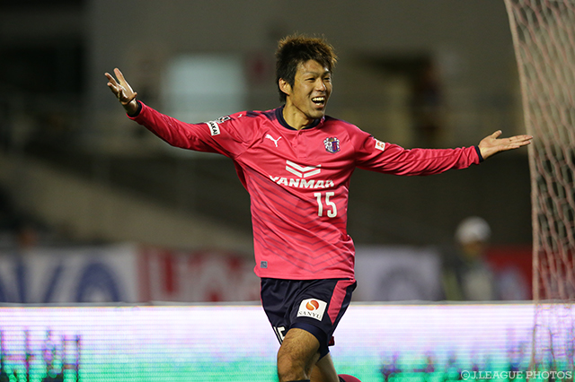 31分にヘディングで先制ゴールを決めた木本 恭生（Ｃ大阪）【ルヴァンカップ GS 第1節 Ｃ大阪vs横浜FM】