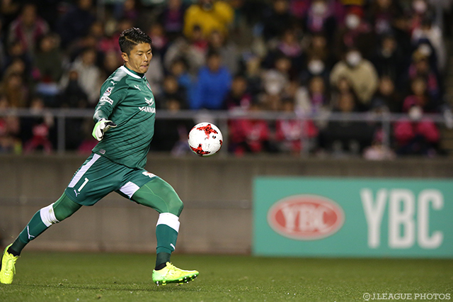 新天地でのデビュー戦を完封勝利で飾った圍 謙太朗（Ｃ大阪）【ルヴァンカップ GS 第1節 Ｃ大阪vs横浜FM】