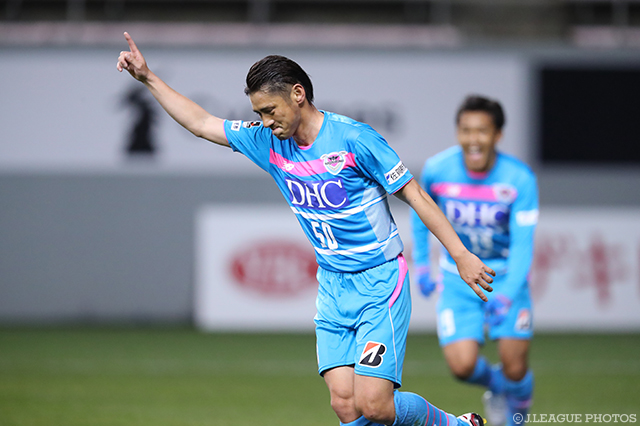 22分に移籍後初得点となる先制ゴールを決めた水野 晃樹（鳥栖）【ルヴァンカップ GS 第1節 鳥栖vs新潟】