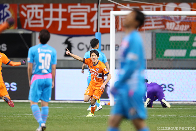 66分に同点ゴールを決めた途中出場の田中 達也（新潟）【ルヴァンカップ GS 第1節 鳥栖vs新潟】