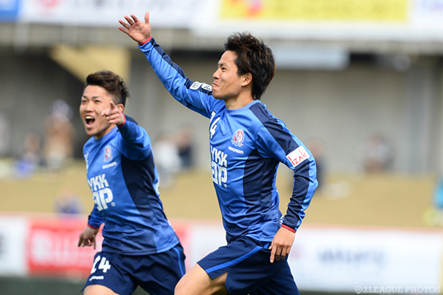 決勝ゴールでチームを開幕2連勝に導いた佐々木 陽次（富山）【明治安田Ｊ３ 第2節 富山vs鹿児島】