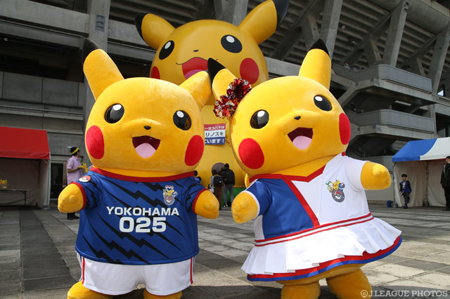 すっかりお馴染みとなったピカチュウ登場！【明治安田Ｊ１ 第4節 横浜FMvs新潟】