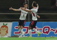 今季初勝利を呼び込む逆転ゴールを決めた八角 大智（盛岡）【明治安田Ｊ３ 第2節 琉球vs盛岡】