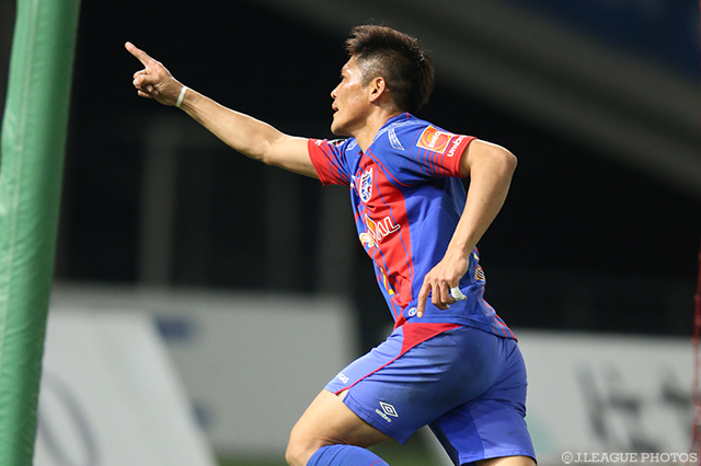 後半アディショナルタイムに待望の移籍後初ゴールを決めた大久保 嘉人（FC東京）【明治安田Ｊ１ 第4節 FC東京vs川崎Ｆ】