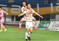 古巣を相手に同点ゴールを決めた佐藤 洸一（金沢）【明治安田Ｊ２ 第4節 長崎vs金沢】