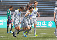 加入後初得点となる先制点を決めた牛之濵 拓（栃木 #21）【明治安田Ｊ３ 第2節 鳥取vs栃木】